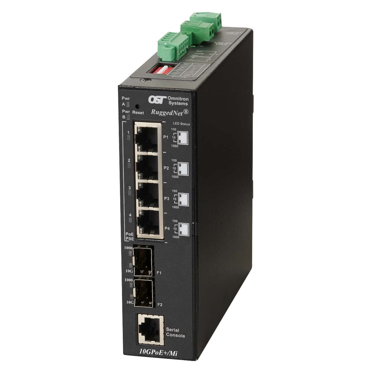 RuggedNet 10GPoE Mi 4x RJ 45 2x DC